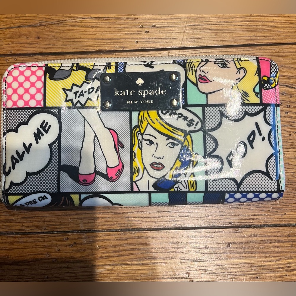 COPY - Kate Spade pop art Comic Print Wallet